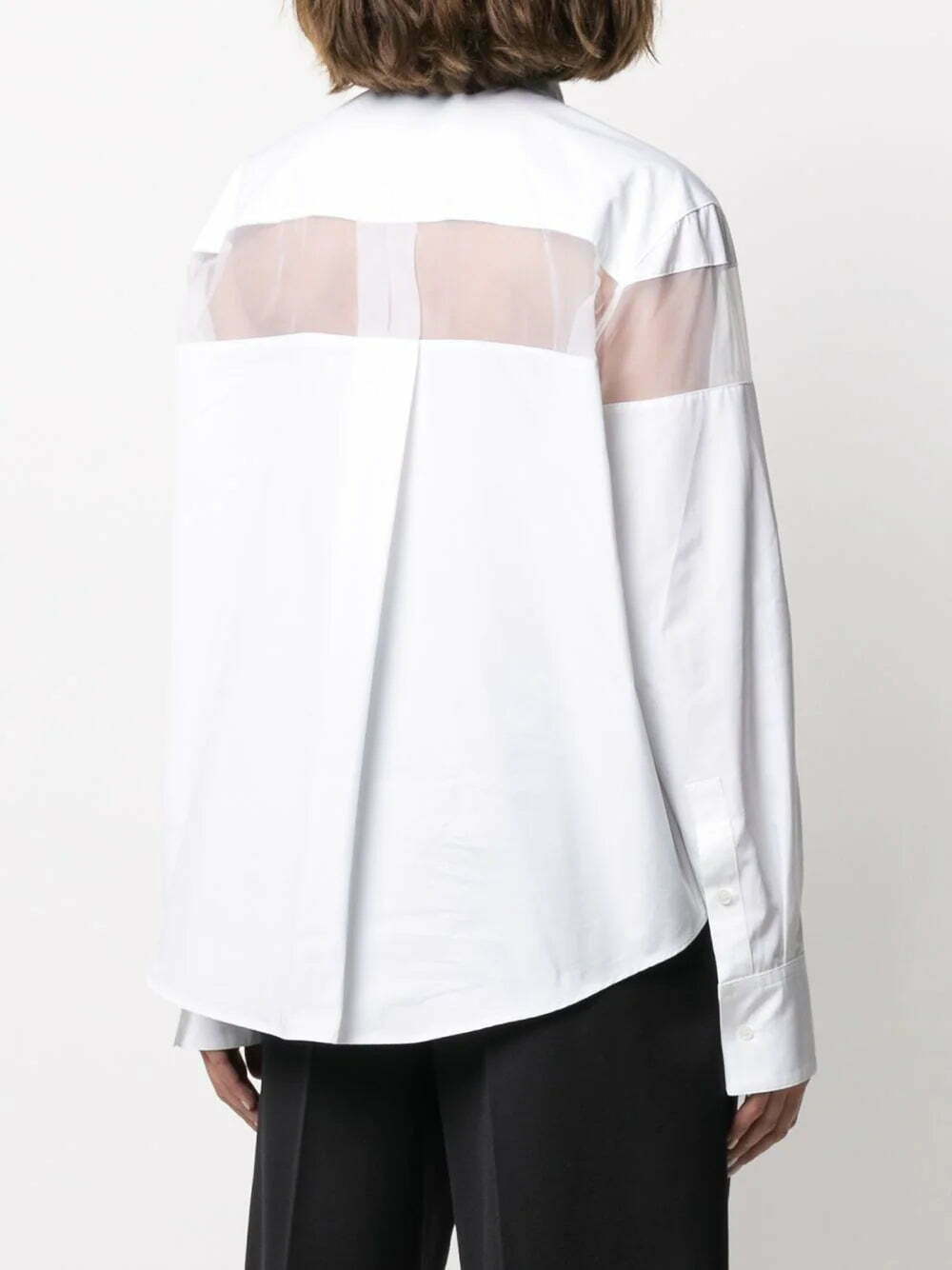 Valentino Garavani sheer-panel long-sleeve shirt - Image 4