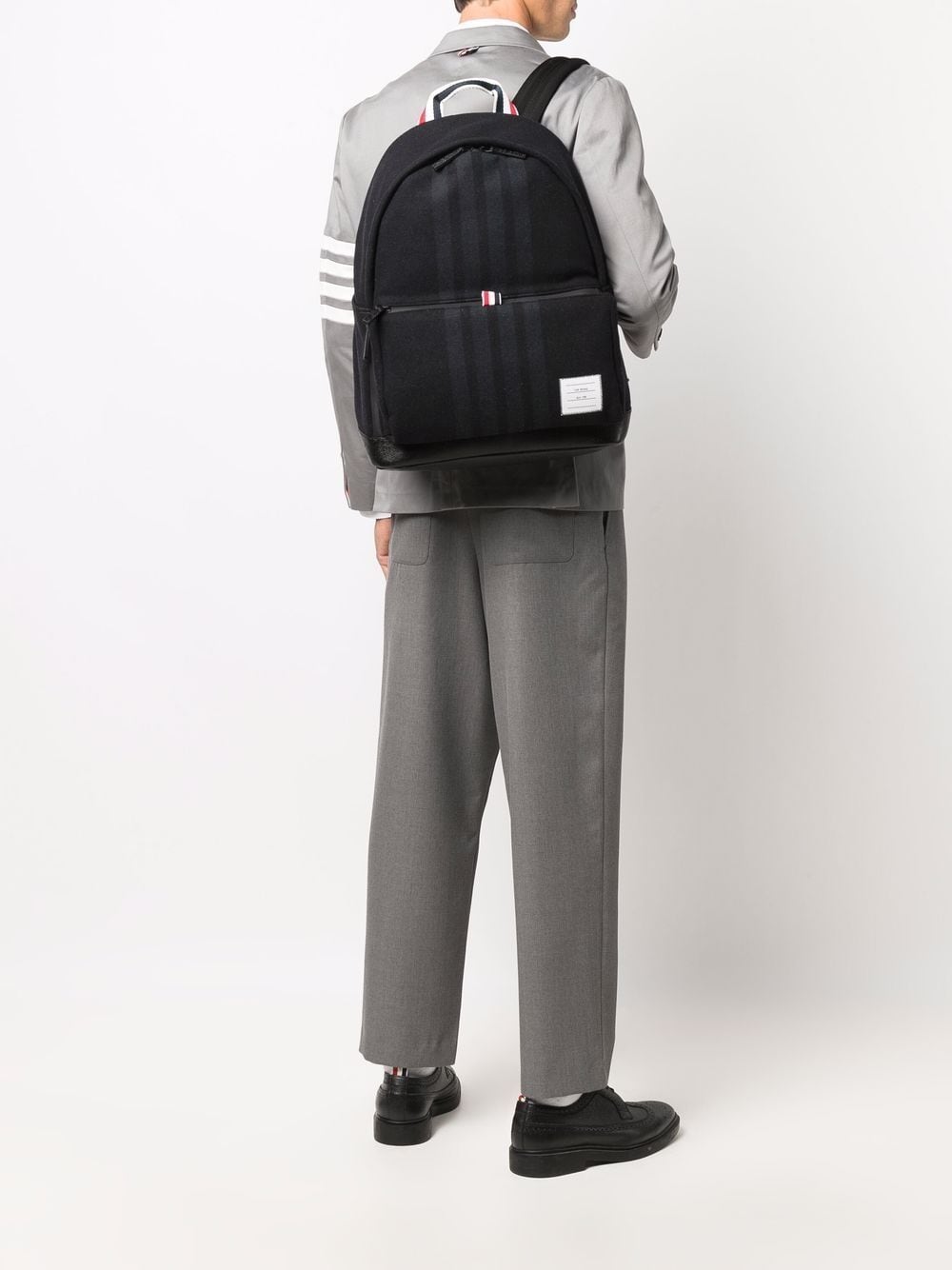 Thom Browne double-face 4-Bar Easy backpack - Image 2