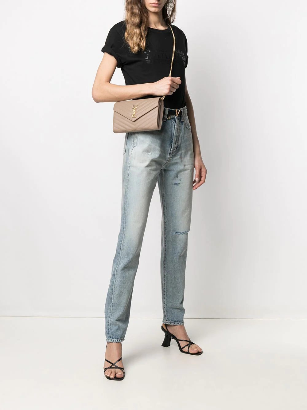 Saint Laurent monogram-plaque quilted shoulder bag - Image 2