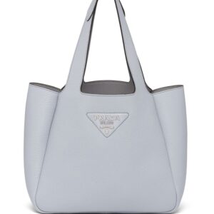Prada logo-plaque tote bag