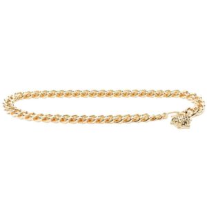 Versace Medusa-charm gold-tone belt