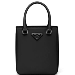 Prada  triangle-logo tote bag