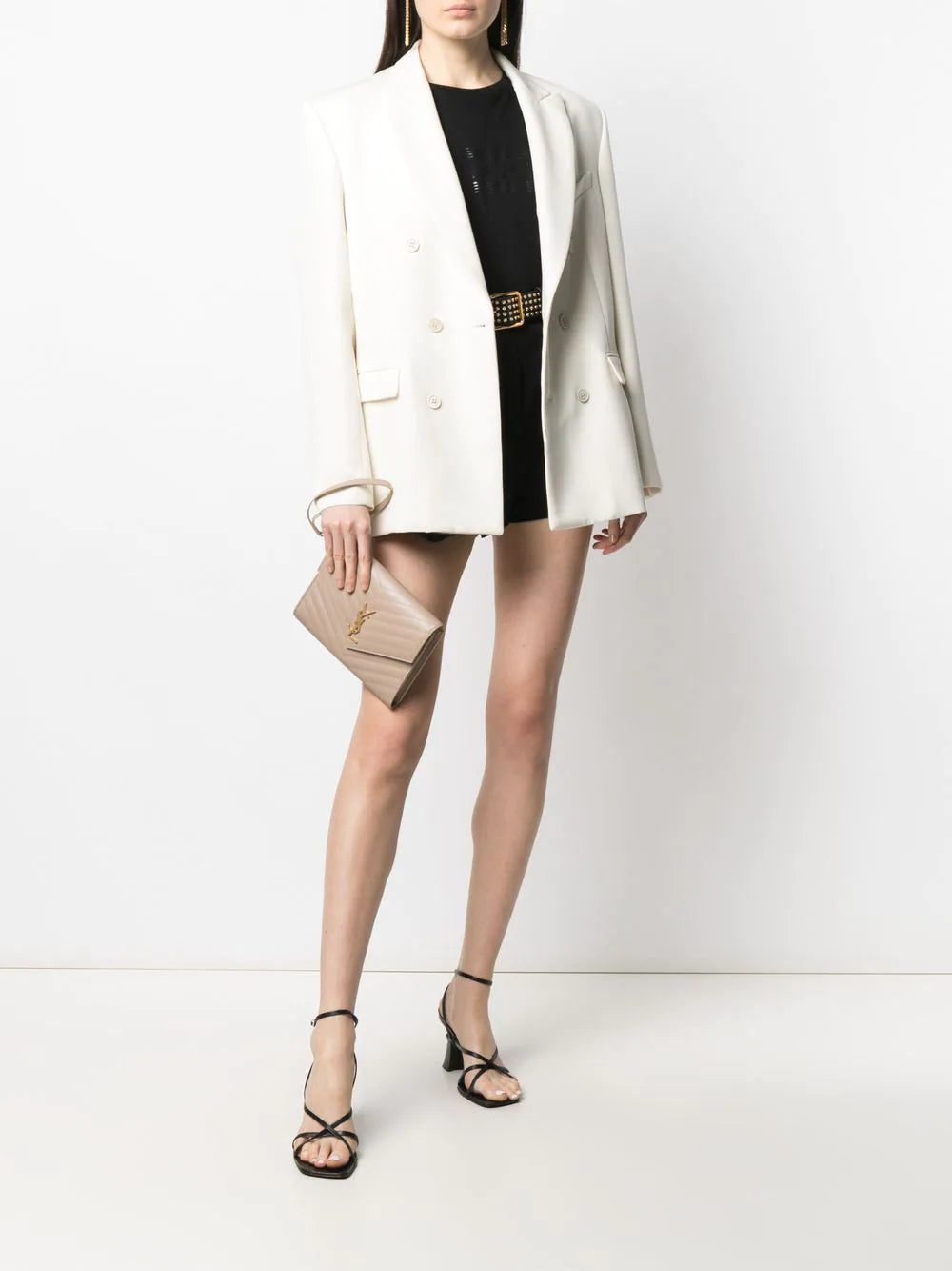 Saint Laurent Monogram quilted clutch bag - Image 2