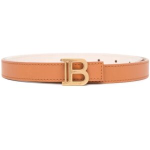 Balmain  logo-plaque buckle-fastening belt