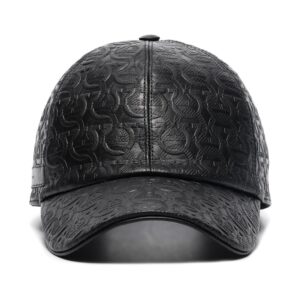 Ferragamo Gancini leather cap