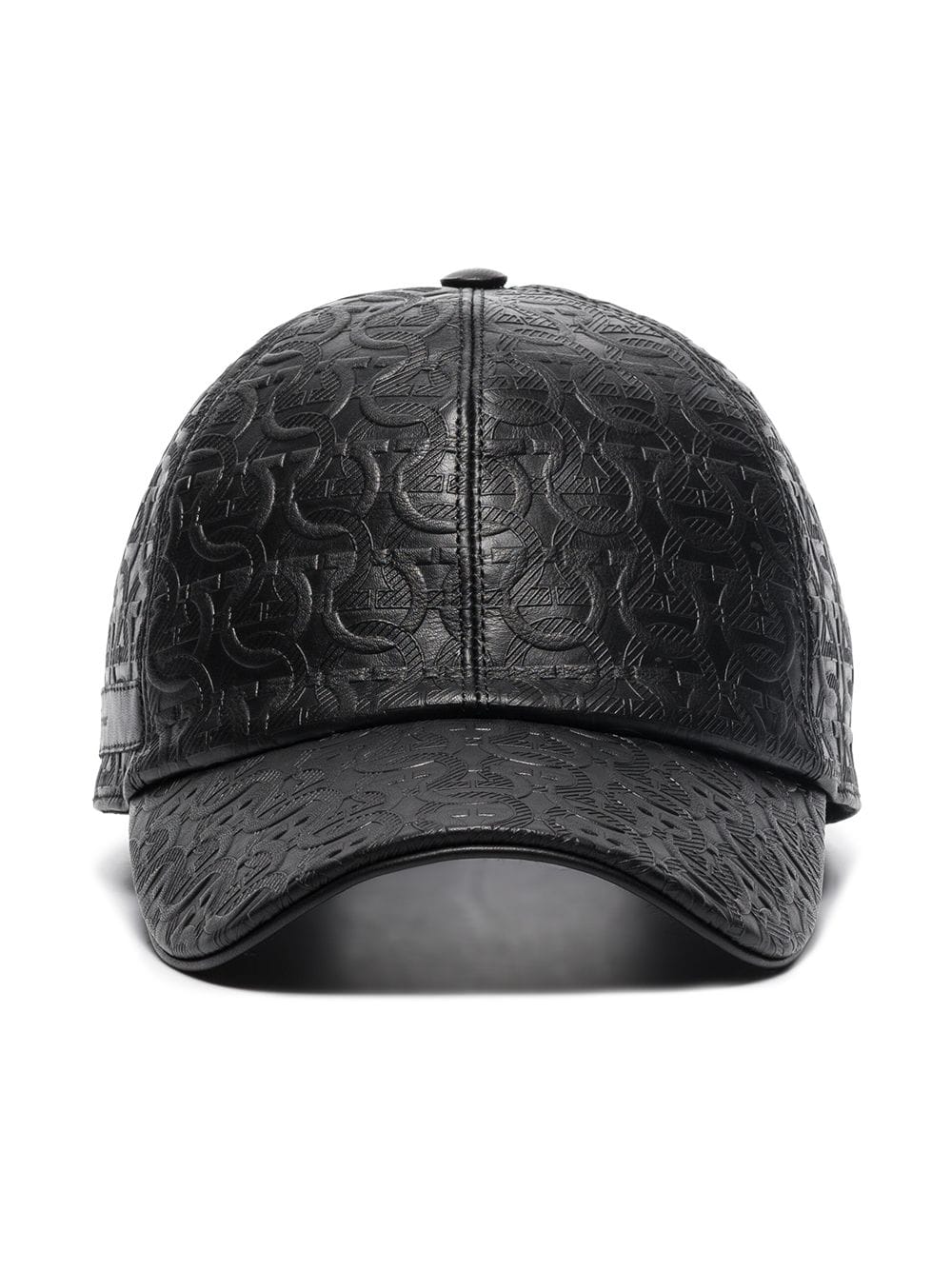 Ferragamo Gancini leather cap