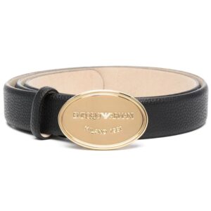 Emporio Armani  engraved-logo buckle belt