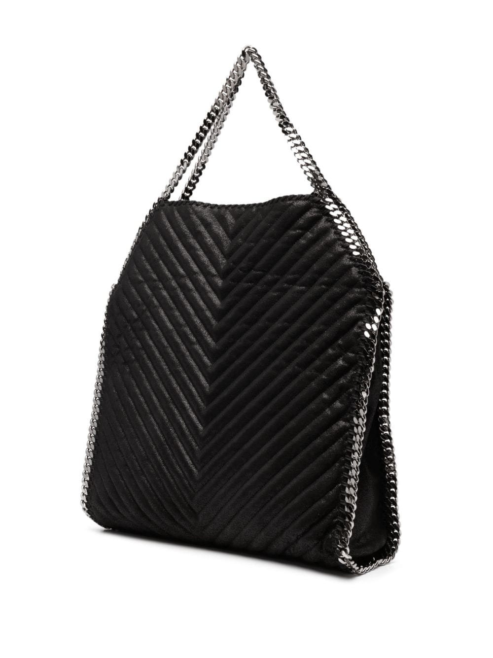 Stella McCartney large Falabella chevron tote bag - Image 4