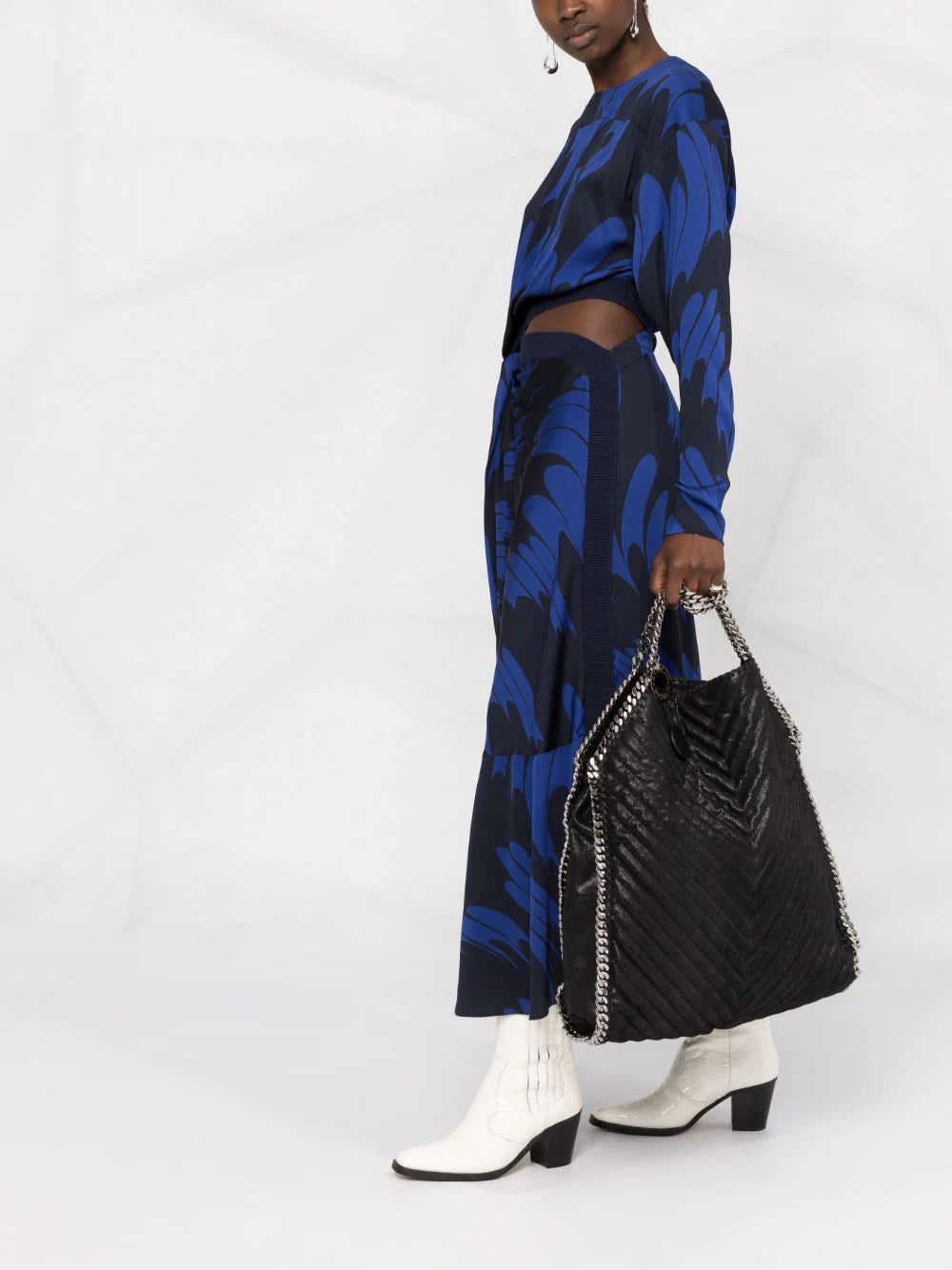 Stella McCartney large Falabella chevron tote bag - Image 2