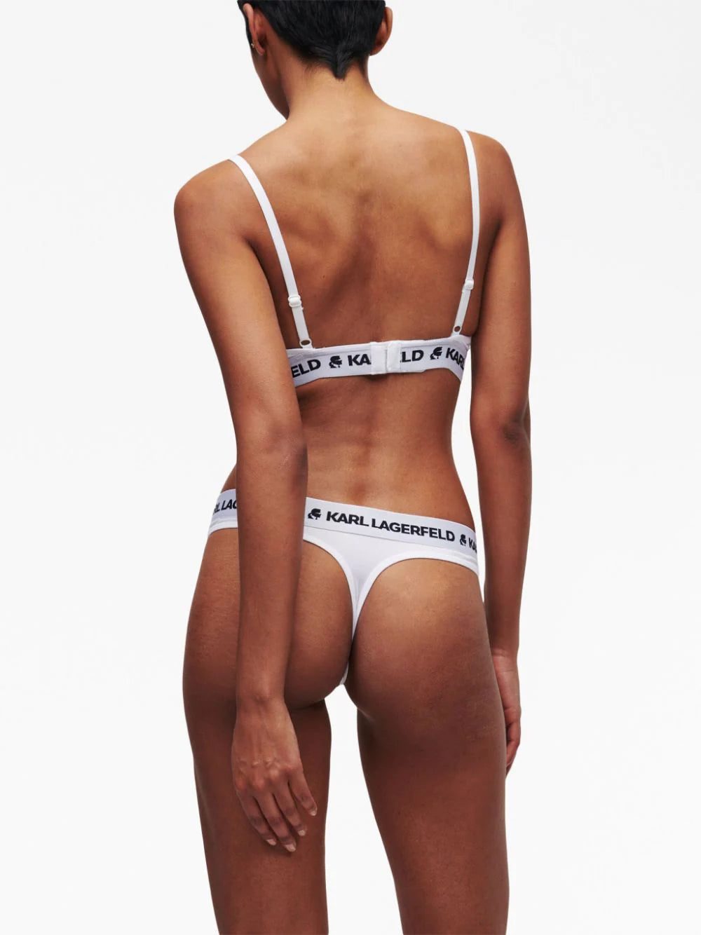 Karl Lagerfeld logo-underband peephole bra - Image 3