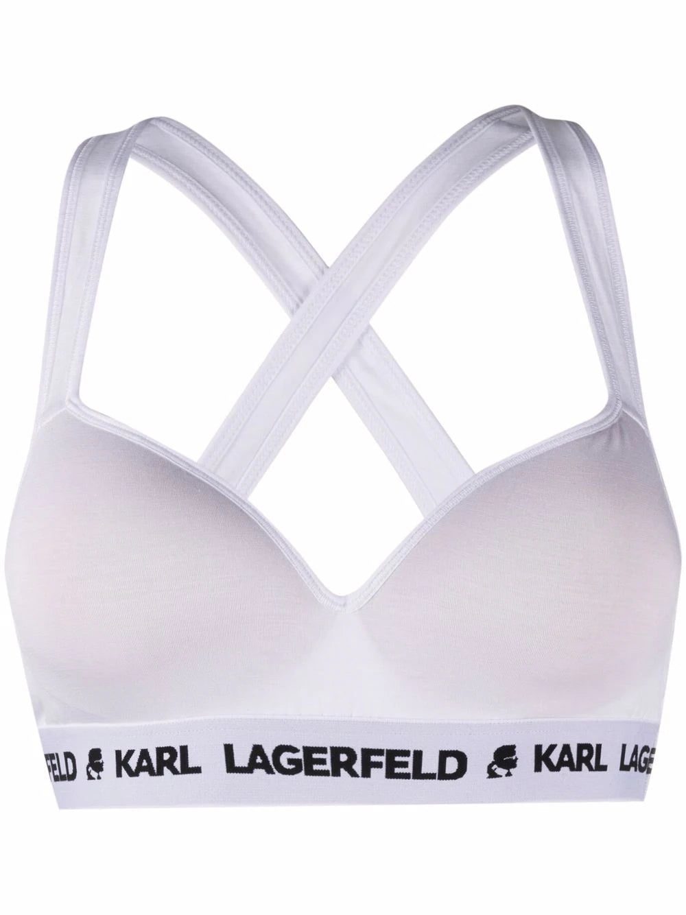 Karl Lagerfeld padded jersey bra