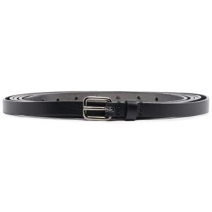 Karl Lagerfeld  thin grained leather belt