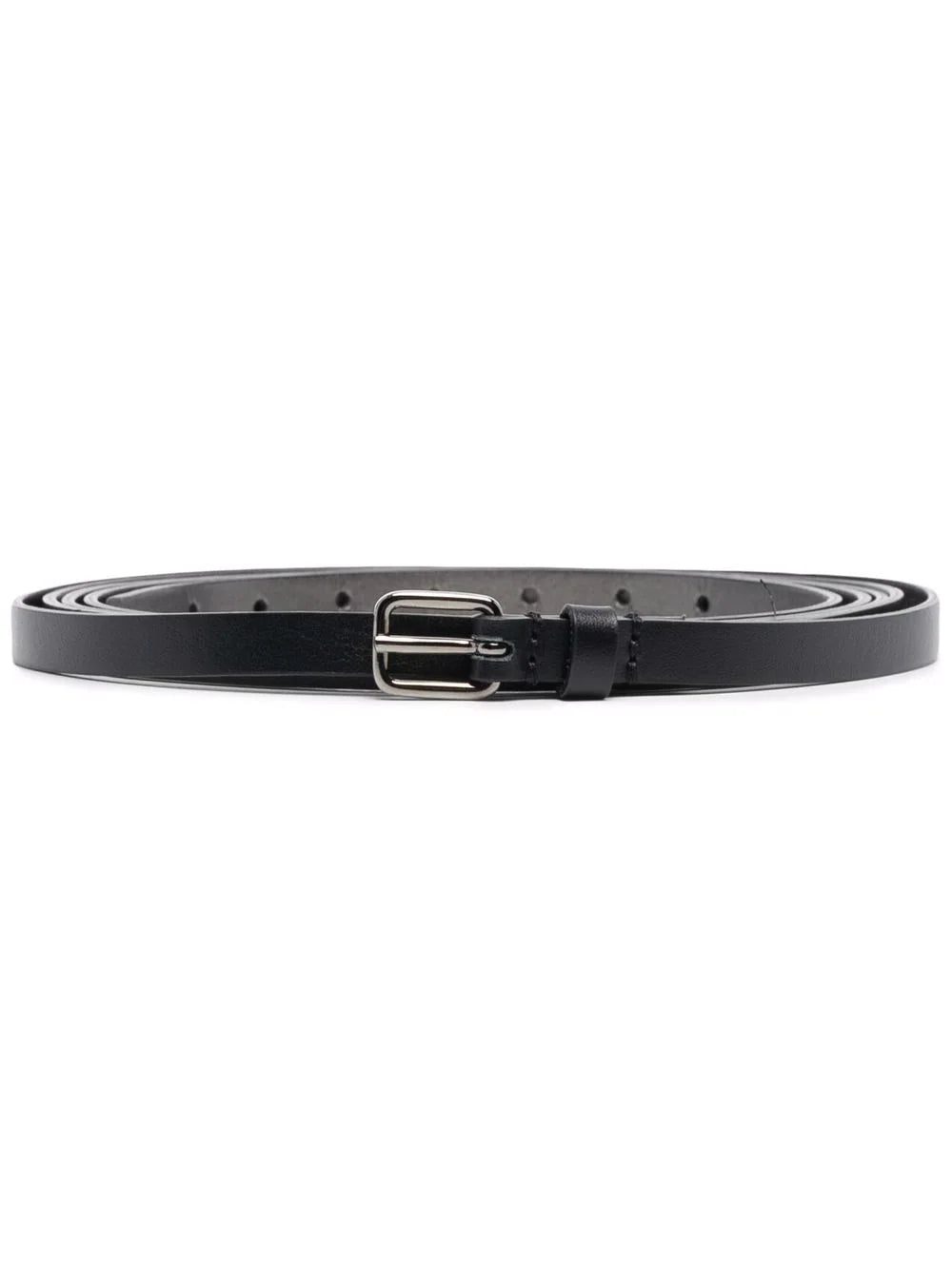 Karl Lagerfeld thin grained leather belt