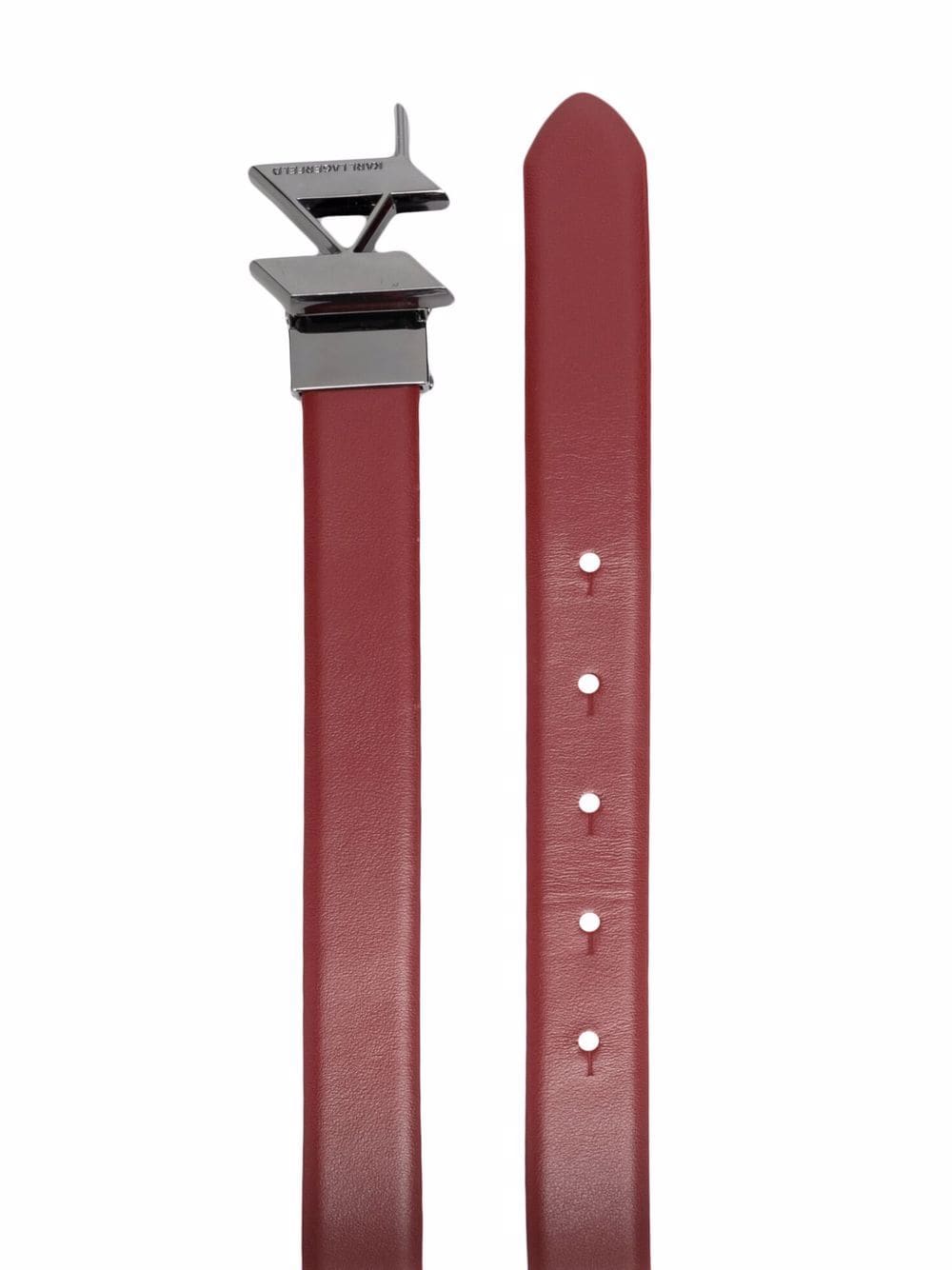 Karl Lagerfeld K/Monogram reversible logo-buckle belt - Image 2