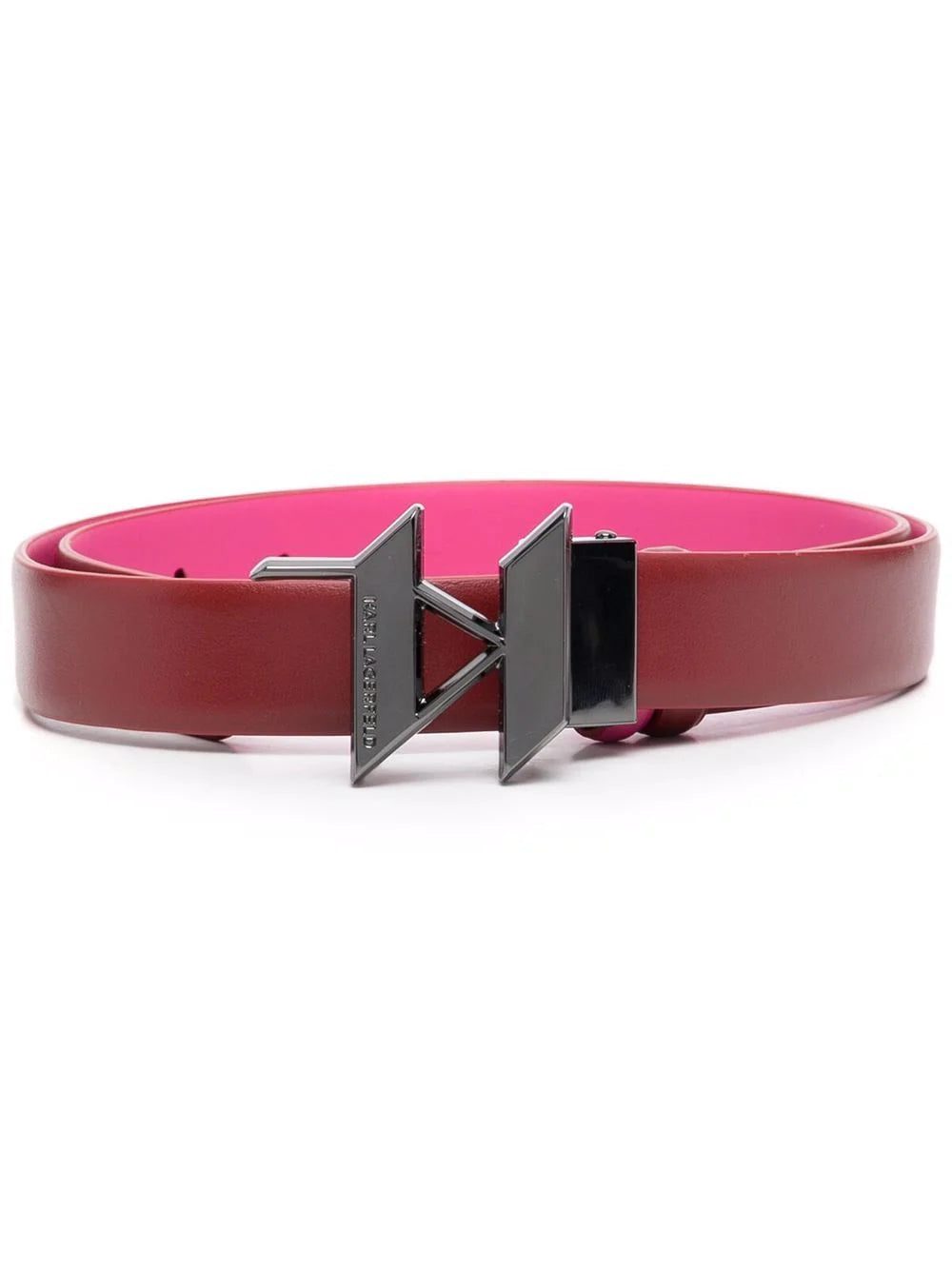 Karl Lagerfeld K/Monogram reversible logo-buckle belt