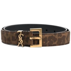 Saint Laurent  animal-print monogram belt