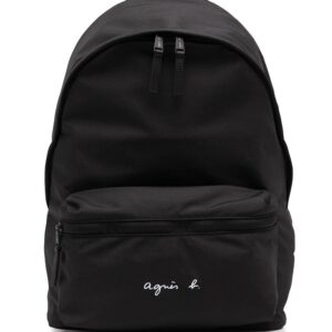 agnès b. logo-print backpack