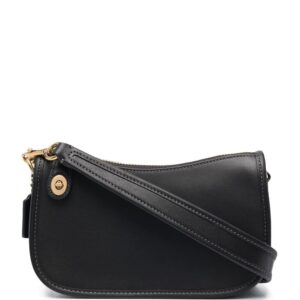 Coach twist-lock leather tote bag