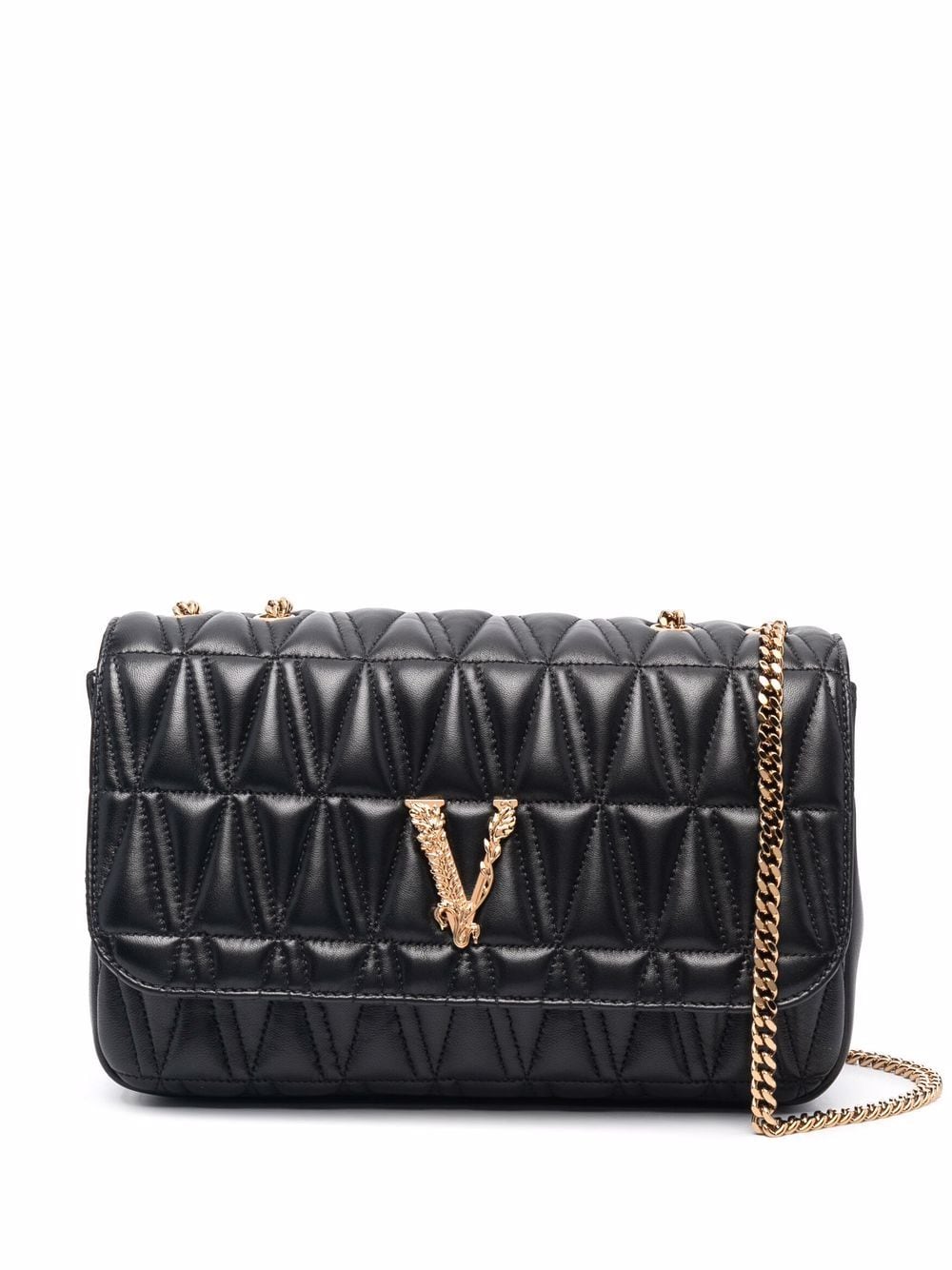 Versace Virtus quilted shoulder bag