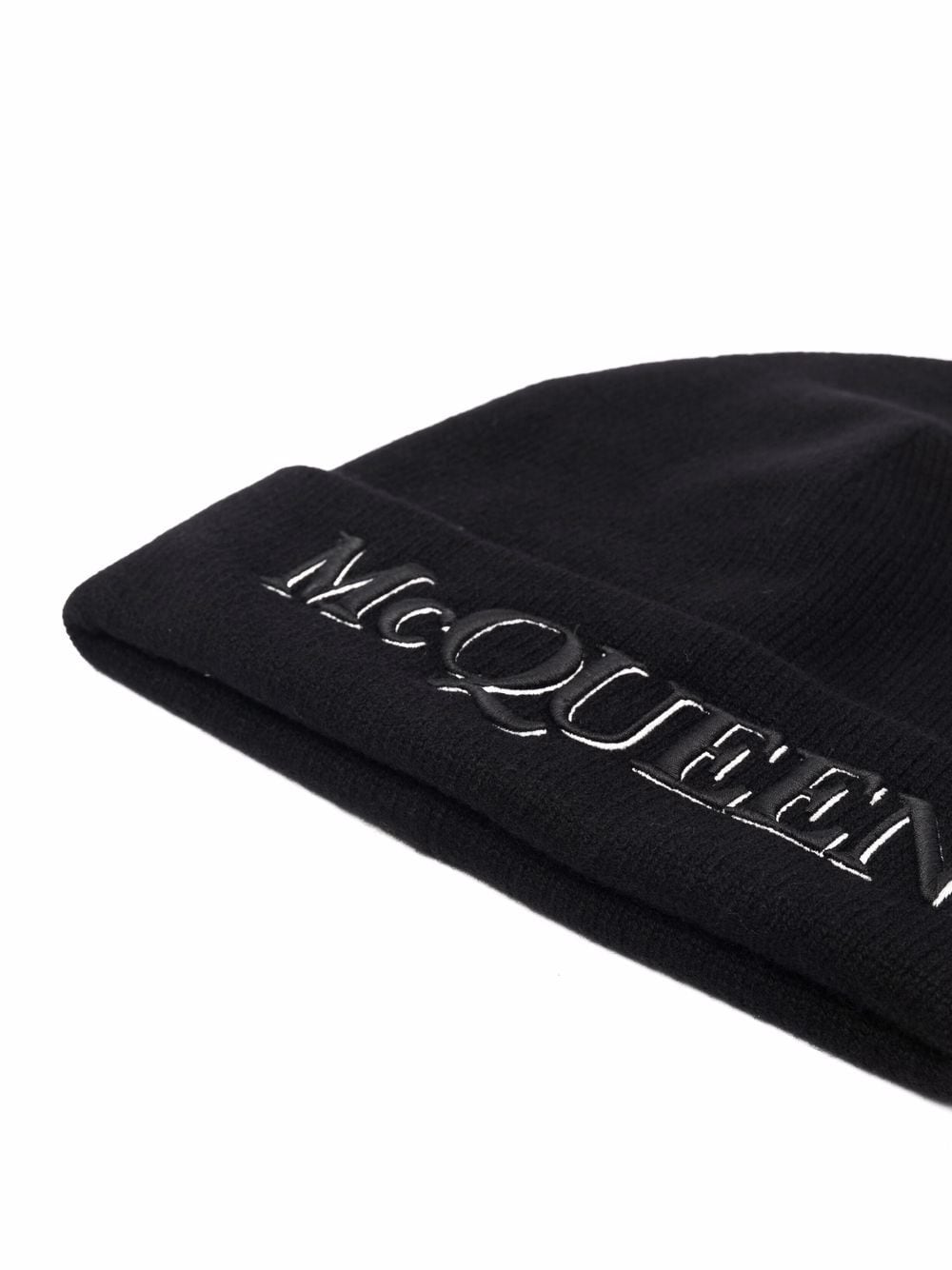 Alexander McQueen embroidered-logo beanie - Image 2