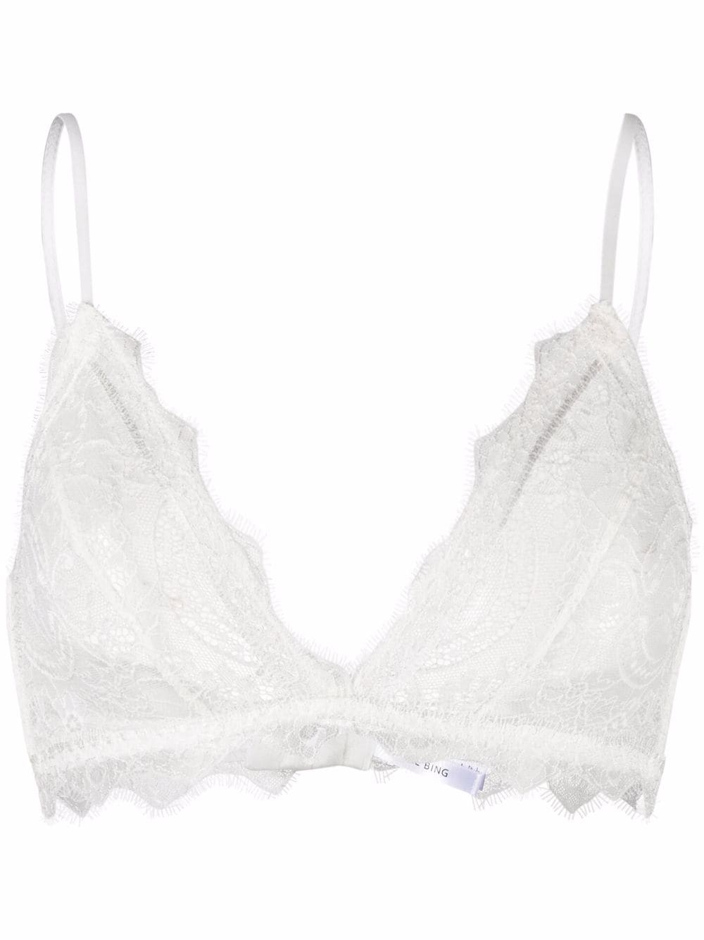 ANINE BING triangle lace bra