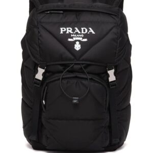 Prada Re-Nylon logo-plaque backpack