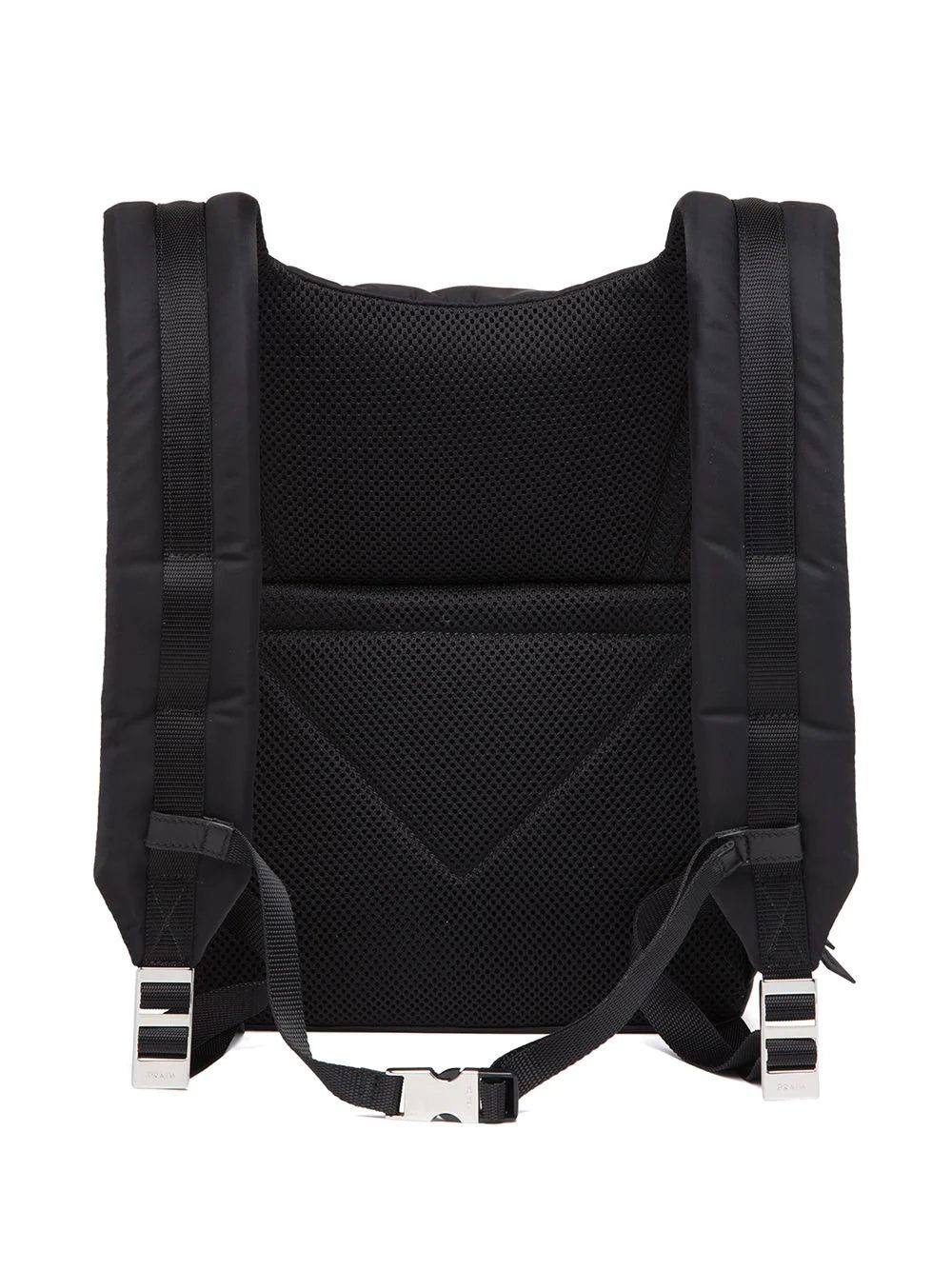 Prada logo-plaque leather backpack - Image 2