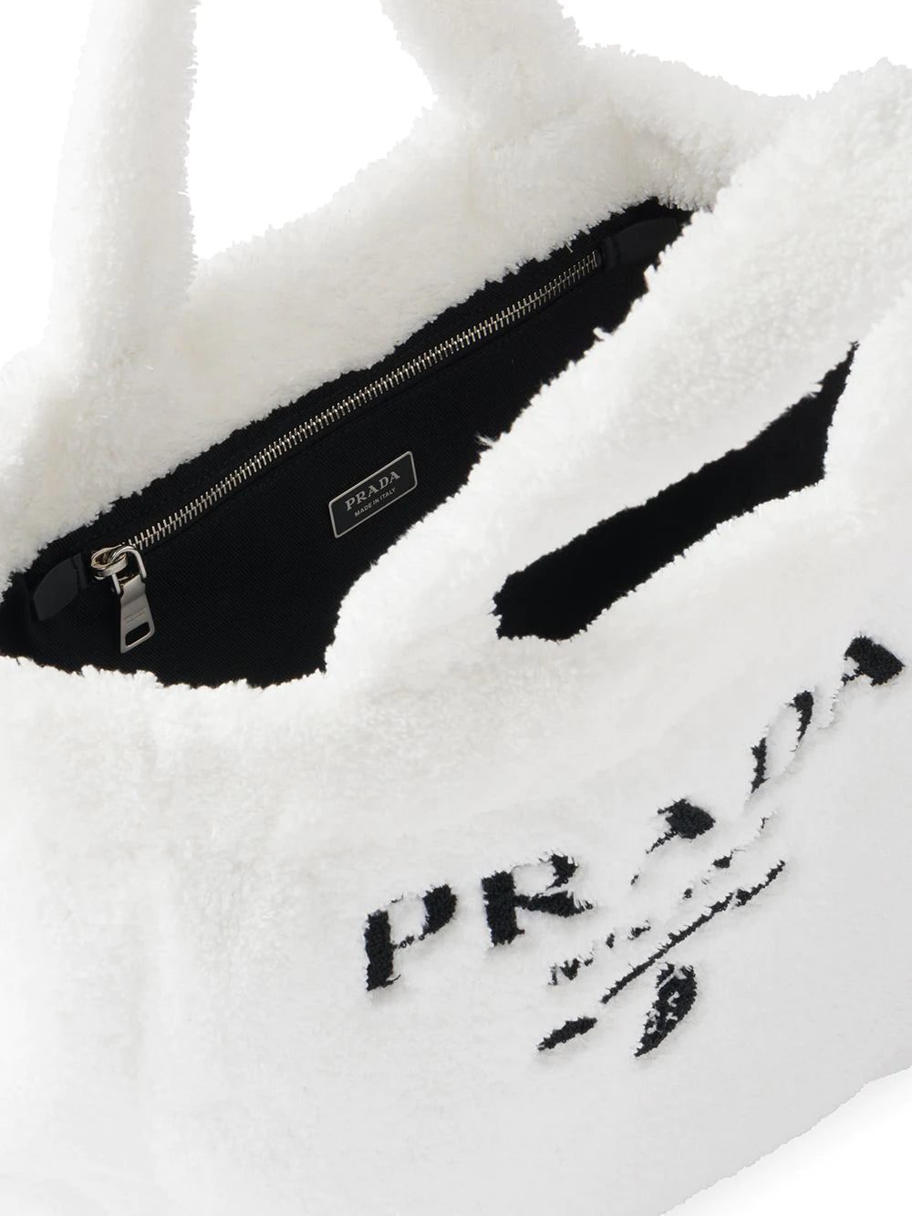 Prada logo-print terry-cloth tote bag - Image 5