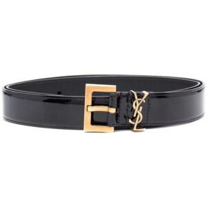 Saint Laurent  monogram plaque belt