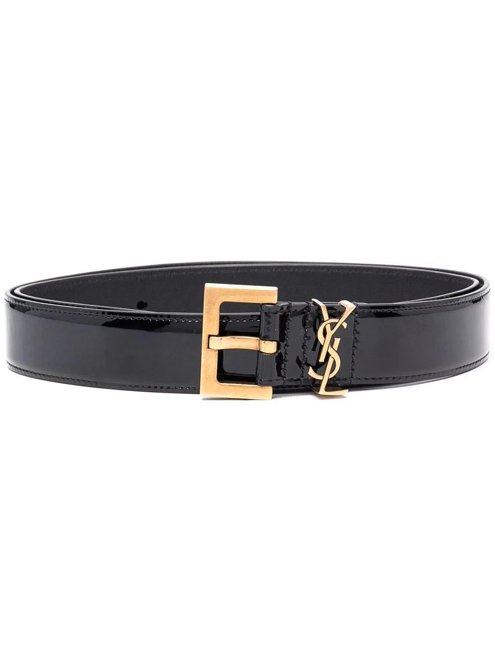 Saint Laurent monogram plaque belt