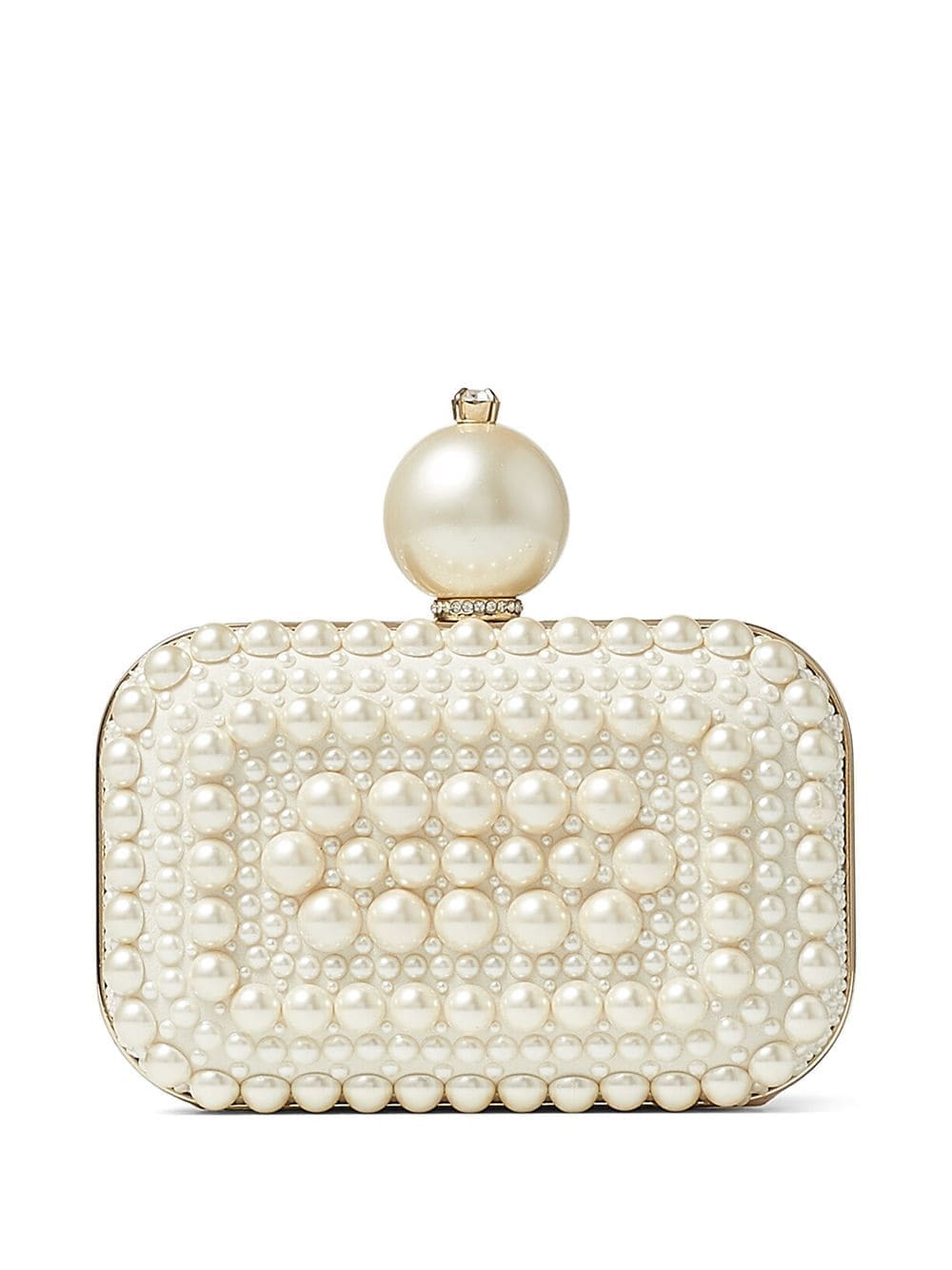 Jimmy Choo Micro Cloud pearl-embellished clutch bag - Image 2
