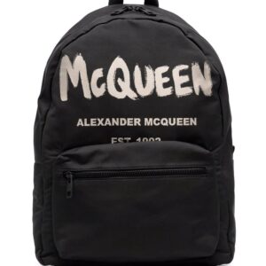 Alexander Mcqueen Graffiti Metropolitan printed backpack