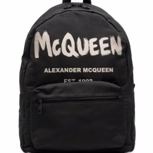 Alexander McQueen Graffiti Metropolitan printed backpack