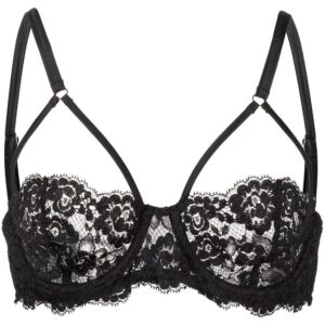 Fleur Du Mal Foxy lace half-cup bra