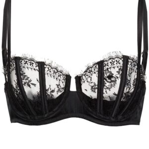 Fleur Du Mal Frankie Lace boned balconette bra