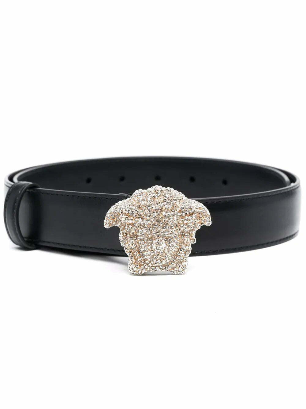Versace La Medusa crystal-embellished belt