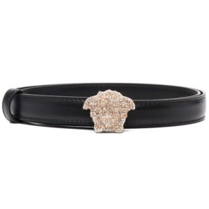Versace  La Medusa crystal-buckle belt