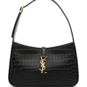 Saint Laurent 5A7 crocodile-effect shoulder bag