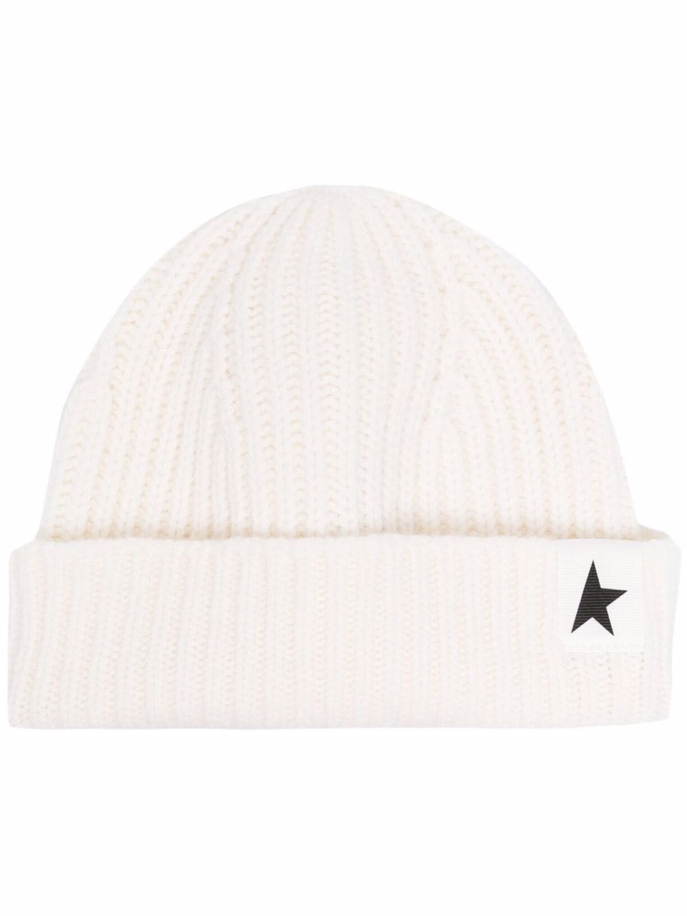 Golden Goose star patch ribbed beanie
