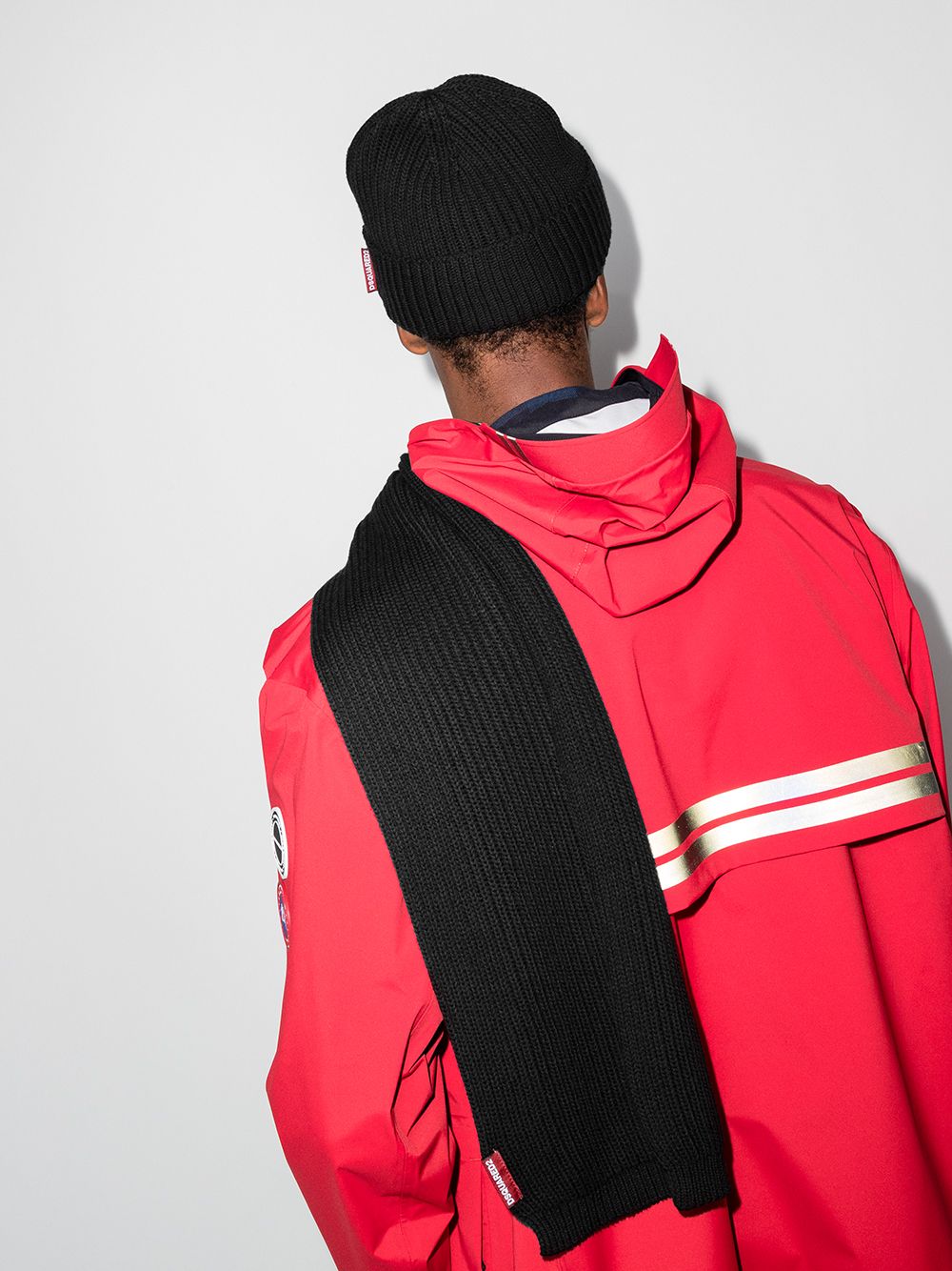 DSQUARED2 knitted beanie hat and scarf set - Image 2