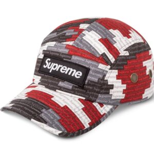 Supreme Military logo-print camp cap