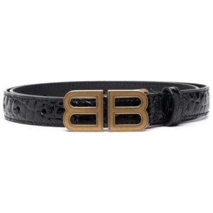 Balenciaga  Hourglass logo-buckle belt