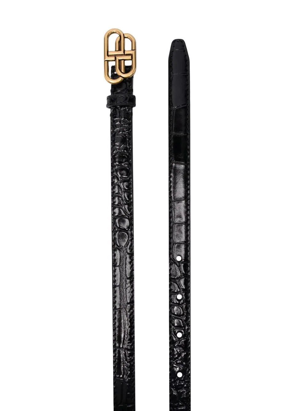 Balenciaga logo-buckle belt - Image 2