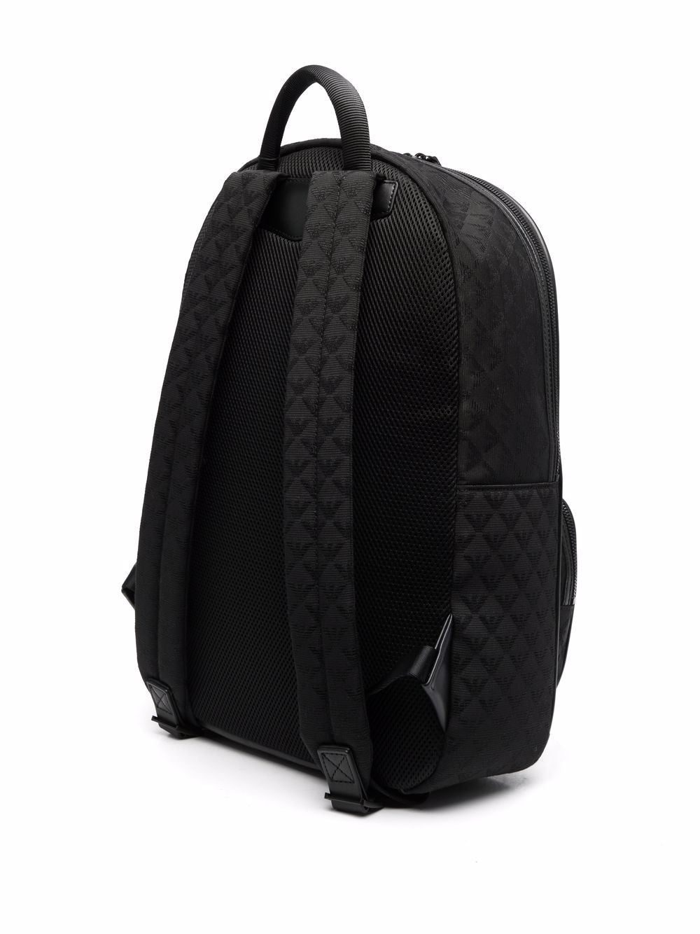Emporio Armani jacquard-logo zip-around backpack - Image 3