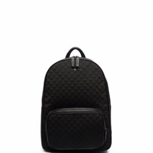 Emporio Armani jacquard-logo zip-around backpack