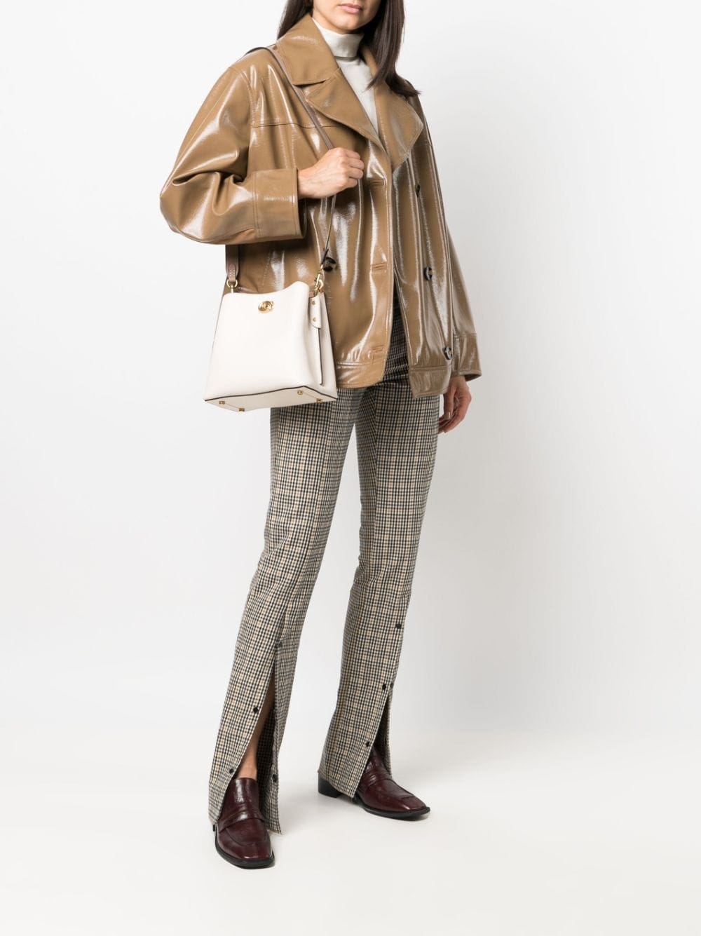 Coach logo-plaque leather tote bag - Image 2