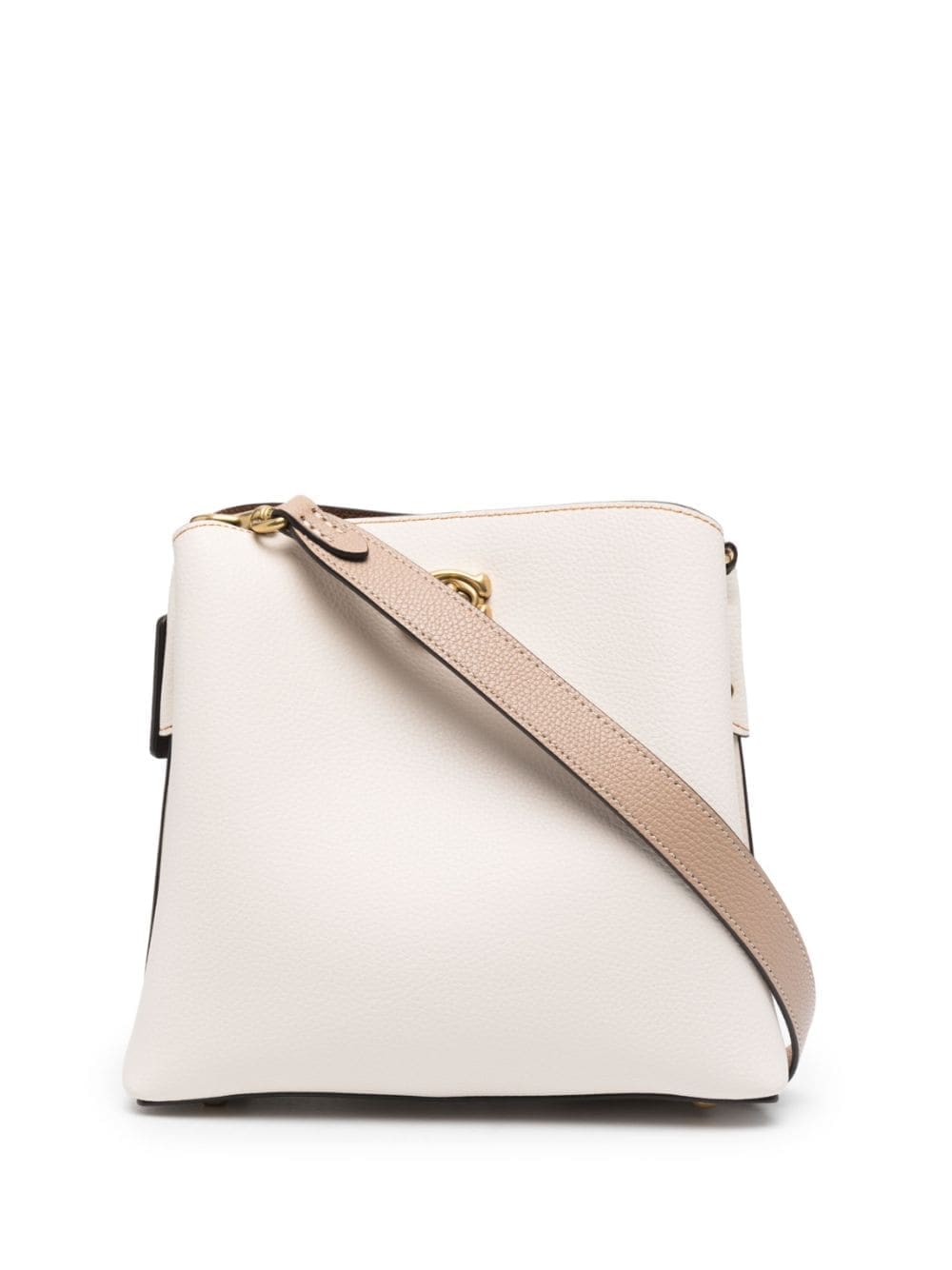 Coach logo-plaque leather tote bag