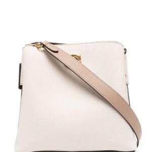 Coach logo-plaque leather tote bag