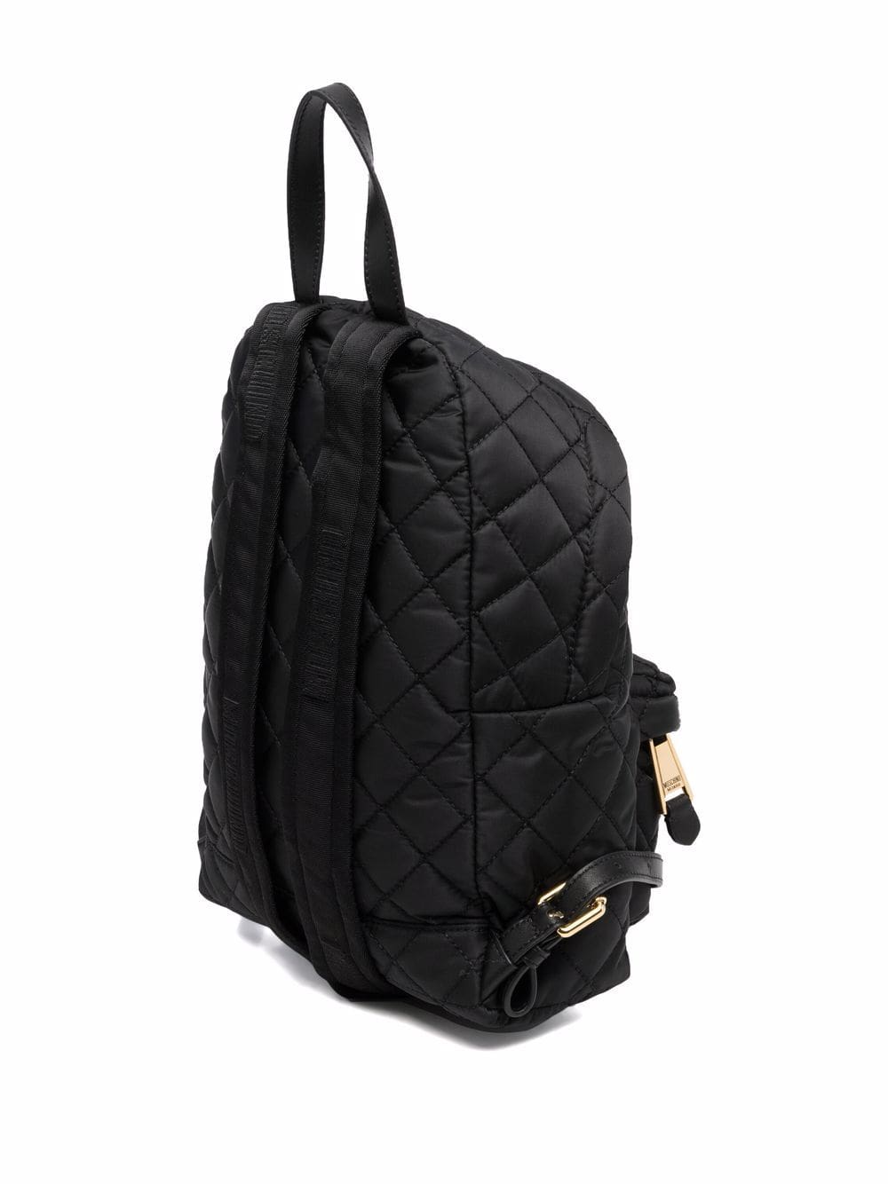 Moschino logo-plaque quilted backpack - Image 3