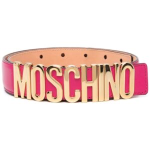 Moschino  logo-plaque adjustable-fit belt